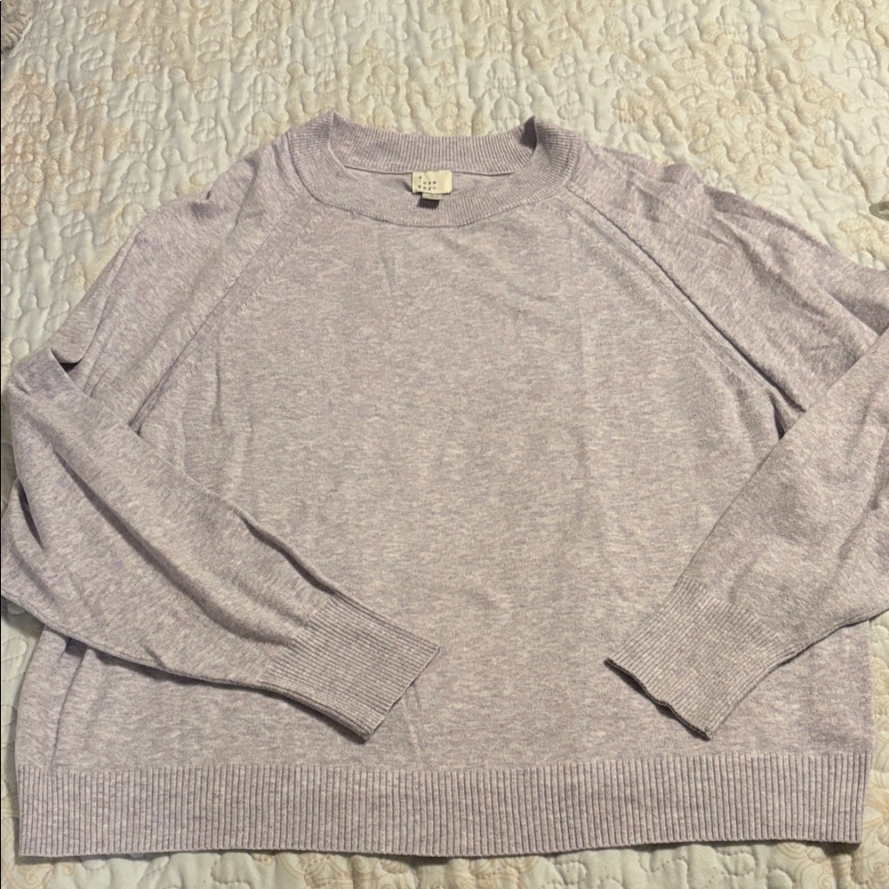a new day Women's Light Purple Sweater Size Large